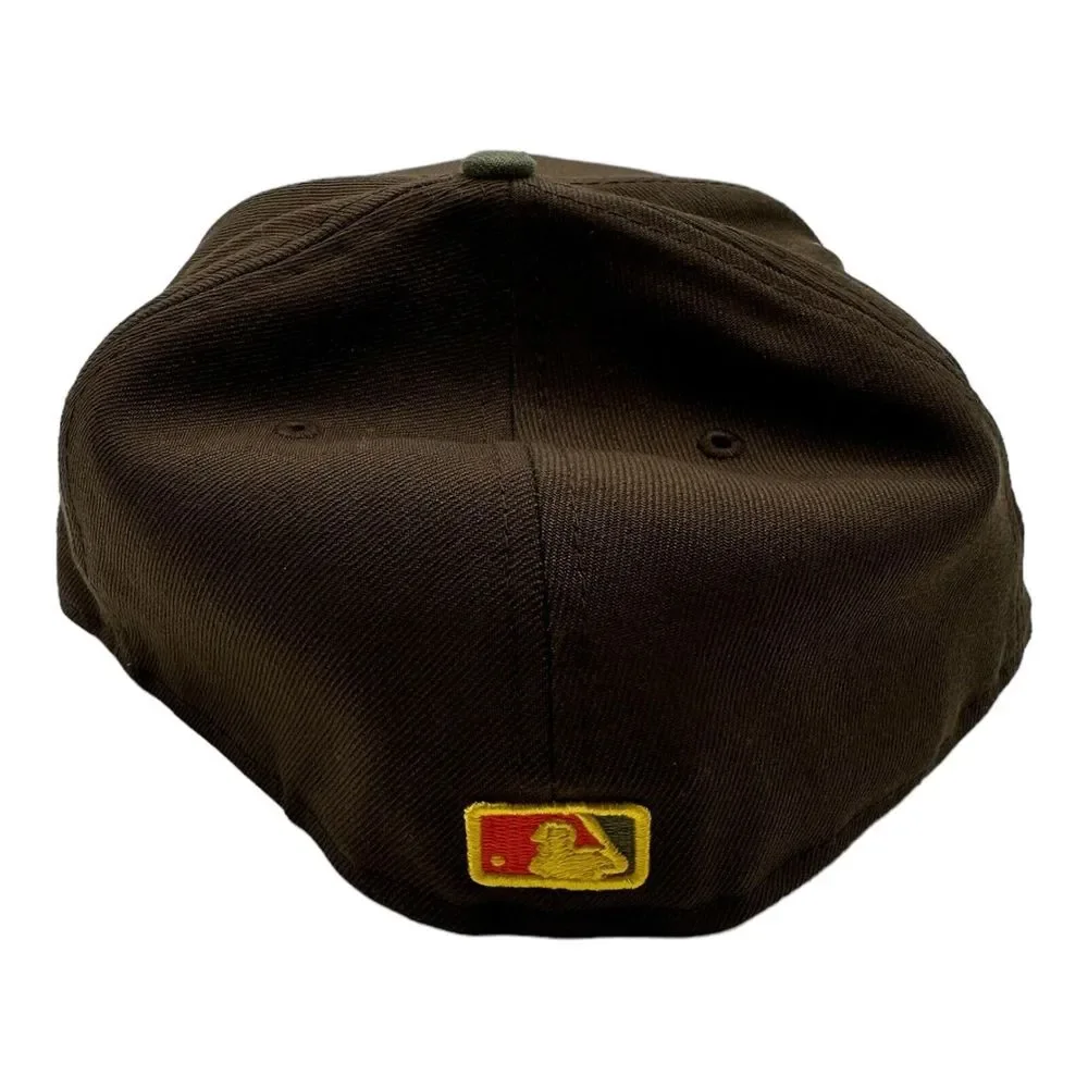 NWT New Era 59Fifty Milwaukee Brewers 25th Anniversary Hat Cap Green Brown Sz 8